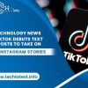 TikTok Debuts Text Posts